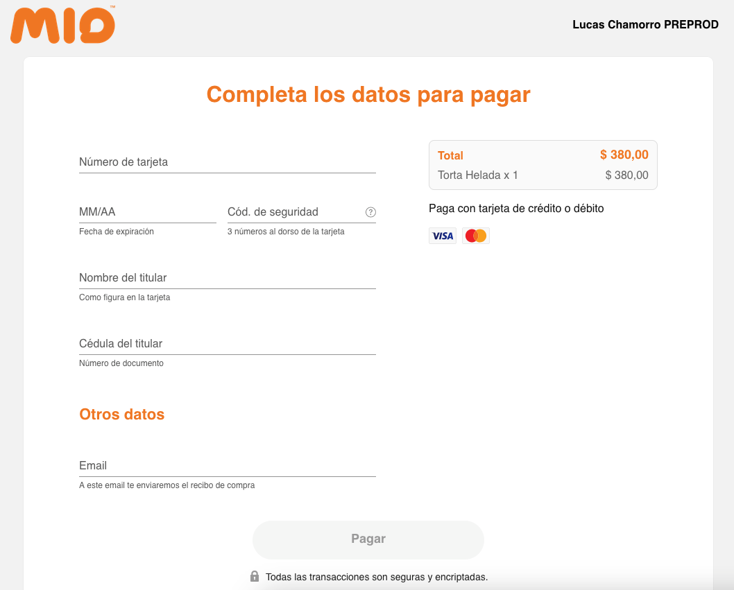 Checkout MIO
